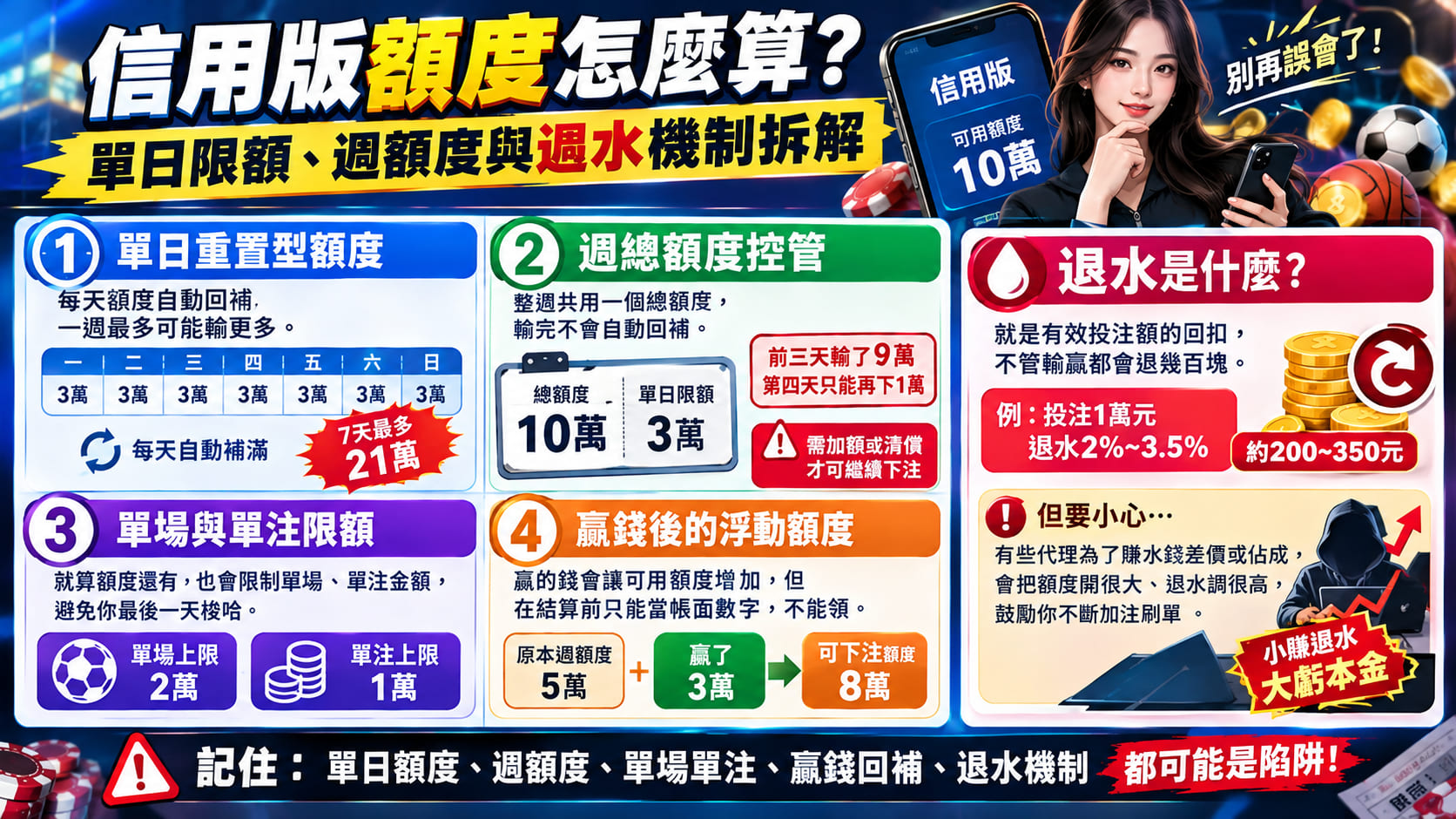 每週結帳不代表風險歸零,輸贏累積、追討欠款與額外費用都可能增加財務壓力。